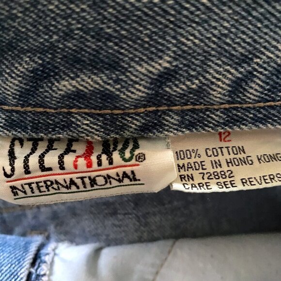 Vintage 90s Stefano jeans high waist mum jeans light wash - Picture 10 of 15